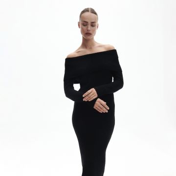 Reserved - Rochie din jerseu cu adaos de viscoză - Negru Reserved - Rochie din jerseu cu adaos de viscoză - Negru