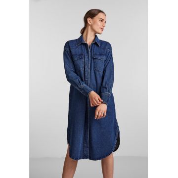 Rochie-camasa lejera din denim