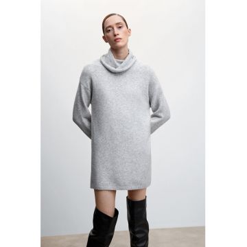 Rochie-pulover cu guler inalit Kylie