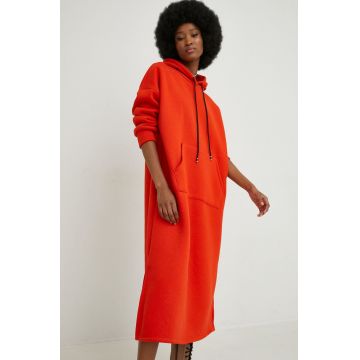Answear Lab rochie femei, culoarea portocaliu