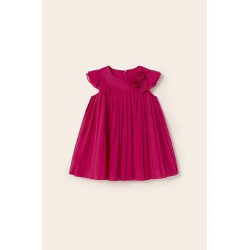 Mayoral rochie bebe culoarea roz, mini, evazati