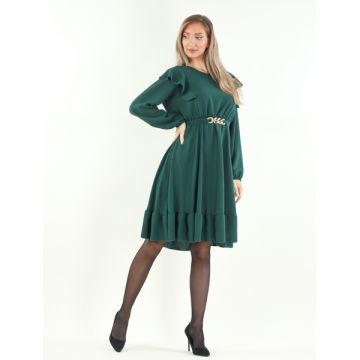 Rochie Dama MissaGold Verde Inchis