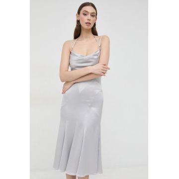 Trussardi rochie culoarea gri, midi, drept