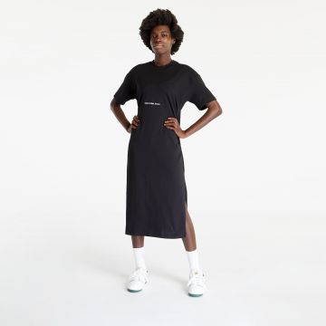 Calvin Klein Jeans Institutional Long T-Shirt Dress Black