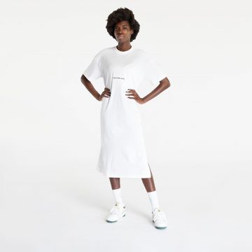 Calvin Klein Jeans Institutional Long T-Shirt Dress White