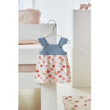 Mayoral Newborn rochie bebe culoarea portocaliu, mini, drept
