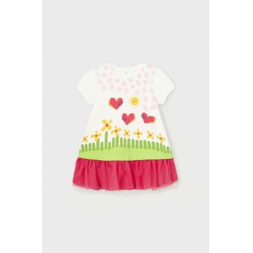 Mayoral rochie bebe culoarea rosu, mini, evazati