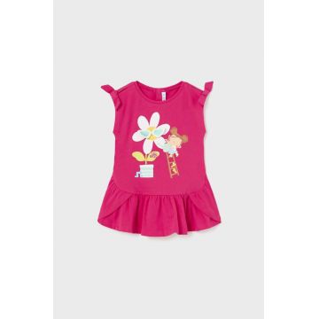 Mayoral rochie bebe culoarea roz, mini, drept