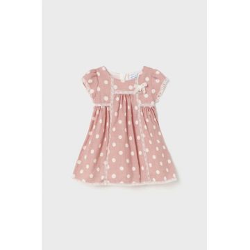 Mayoral rochie bebe culoarea roz, mini, evazati