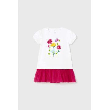 Mayoral rochie bebe culoarea roz, mini, evazati