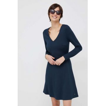 Pepe Jeans rochie Collie culoarea albastru marin, mini, evazati