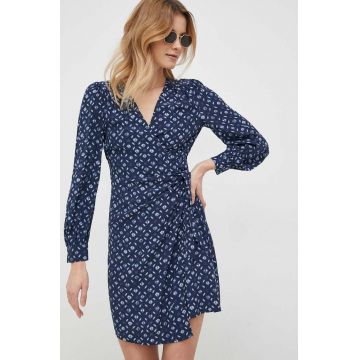 Pepe Jeans rochie culoarea albastru marin, mini, evazati