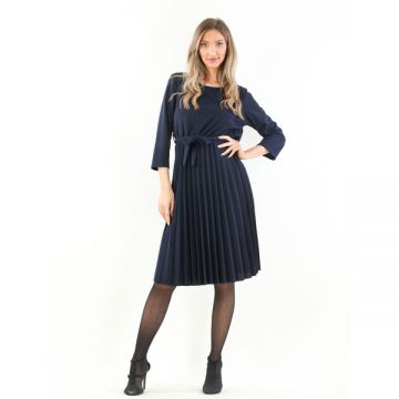 Rochie Dama Lycra Crep Scarlett Bleumarin