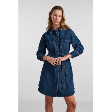 Rochie de denim cu un cordon detasabil