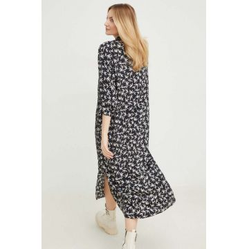 Answear Lab rochie culoarea negru, midi, oversize