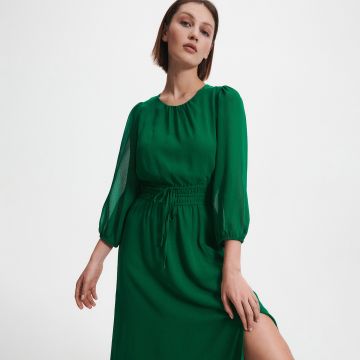 Reserved - Rochie maxi - Verde