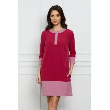 Rochie Dy Fashion magenta-roz cu buzunare