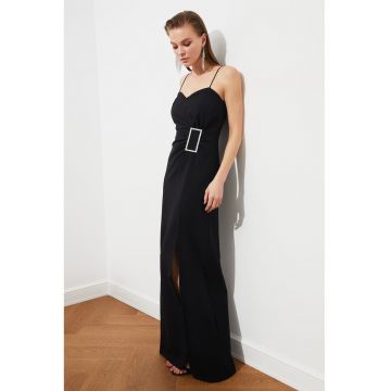 Rochie maxi cu slit frontal