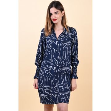 Rochie Vero Moda Jacky V-Neck Night Sky/ Graphic