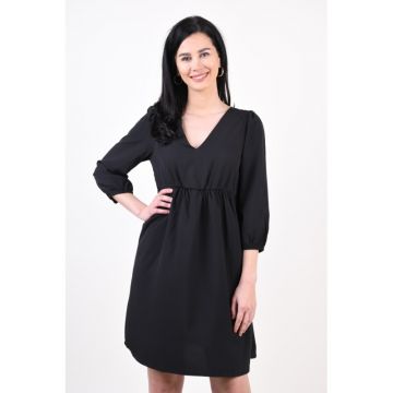 Rochie Vila Amalie V-Neck Black