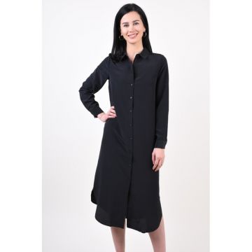 Rochie Vila Era Midi Shirt Black