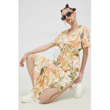Roxy rochie culoarea portocaliu, maxi, drept
