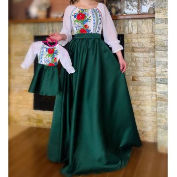 Set rochii stilizate traditional Mama si Fiica 72