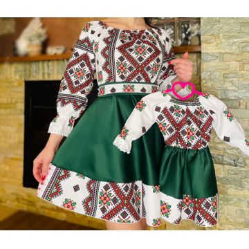 Set rochii stilizate traditional Mama si Fiica 73