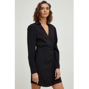 Answear Lab rochie x colecția limitată SISTERHOOD culoarea negru, mini, drept