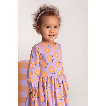 Coccodrillo rochie bebe culoarea violet, mini, evazati Coccodrillo rochie bebe culoarea violet, mini, evazati