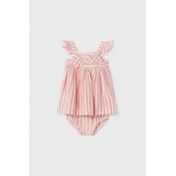 Mayoral rochie bebe culoarea roz, mini, evazati