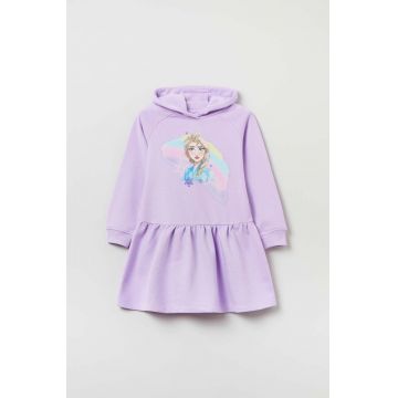 OVS rochie fete culoarea violet, mini, evazati