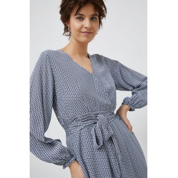 Pepe Jeans rochie culoarea albastru marin, mini, evazati