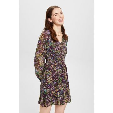 Rochie evazata cu imprimeu floral