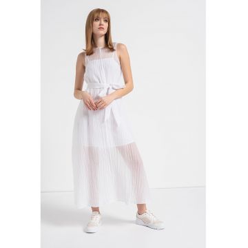 Rochie midi cu strat exterior transparent