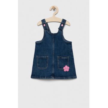 United Colors of Benetton rochie din denim pentru copii mini, drept