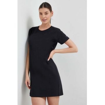 Columbia rochie din bumbac culoarea negru, mini, drept