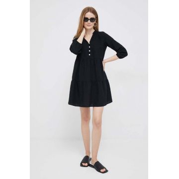 GAP rochie culoarea negru, mini, evazati