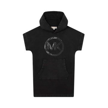 Michael Kors rochie din bumbac pentru copii culoarea negru, mini, drept