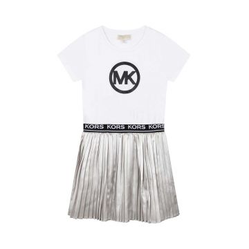 Michael Kors rochie fete culoarea alb, mini, evazati