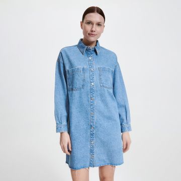 Reserved - Rochie din denim - Albastru