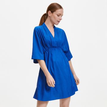 Reserved - Rochie kimono mini - Albastru