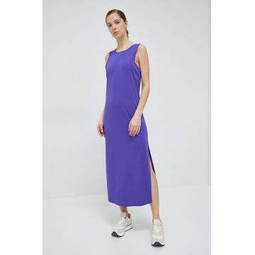 4F rochie culoarea violet, maxi, drept