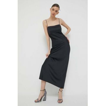 Abercrombie & Fitch rochie culoarea negru, maxi, mulata
