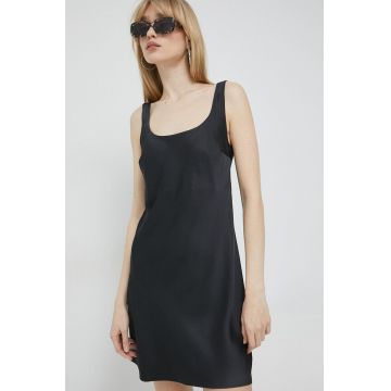 Abercrombie & Fitch rochie culoarea negru, mini, drept