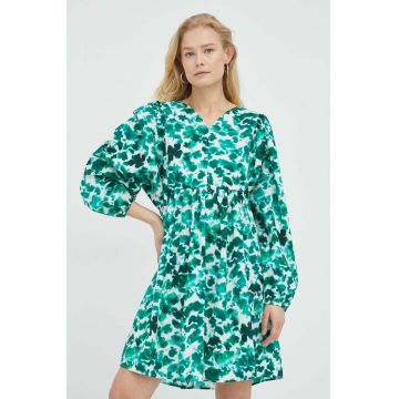 Marc O'Polo rochie culoarea verde, mini, evazati