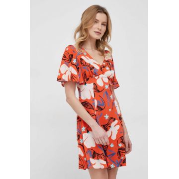 PS Paul Smith rochie culoarea portocaliu, mini, evazati