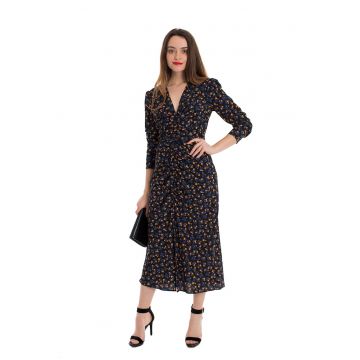 Rochie cu imprimeu si decolteu in V Venus