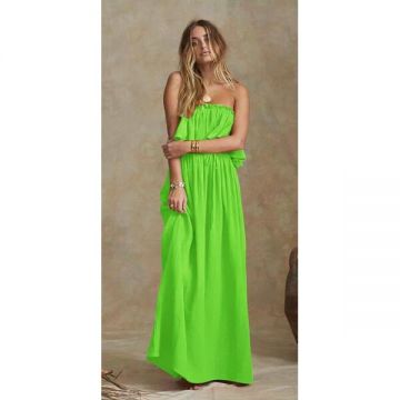 Rochie Dama Lunga BrindaOne Verde Deschis