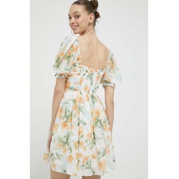 Abercrombie & Fitch rochie culoarea portocaliu, mini, evazati